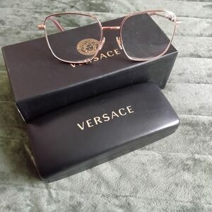 Versace Women's Rose Gold Glasses